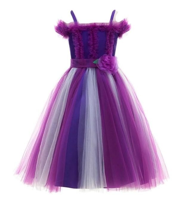 PINK WINGS Girls Party Tutu Dress Gown (Multi-Color)