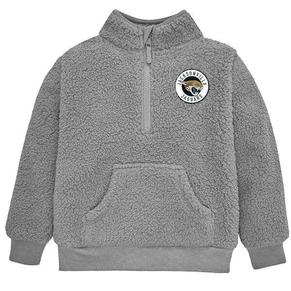Gerber Unisex Baby NFL Sherpa Mock Neck Pull Over Sweatshirt, Team Color, 2T
