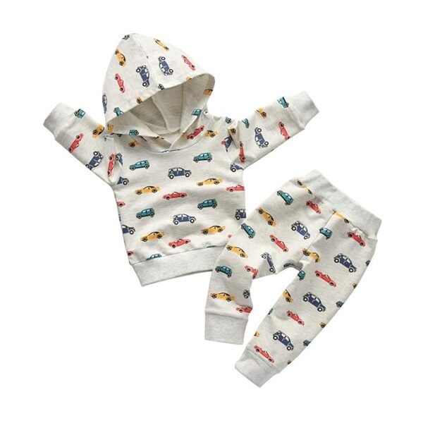 Toddler Infant Baby Boy Clothes Animal Style Long Sleeve Hoodie Tops Sweatsuit Pants Outfit Set